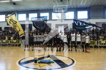 First meeting and public training of the virtus Segafredo basketball team at the 