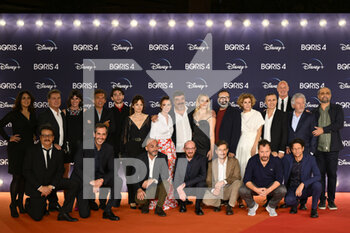 2022-10-24 - Rome, Italy - October 24: The Cast of Boris 4 attends the Red Carpet of 