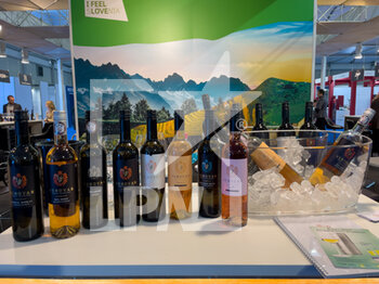 2022-04-10 - Bottles of typical Slovenia wines exposed in 2022 edition of Vinitaly fair in Verona - 54TH EDITION OF VINITALY - INTERNATIONAL FAIR OF WINES IN VERONA - NEWS - EVENTS