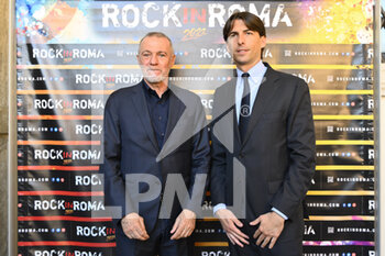 2022-05-03 - Alessandro Onorato and Sergio Giuliani during the presentation of the Rock in Roma event, at the Sala della Protomoteca in Campidoglio, 3th May, Rome Italy. - PRESENTATION OF THE ROCK IN ROMA EVENT - NEWS - EVENTS