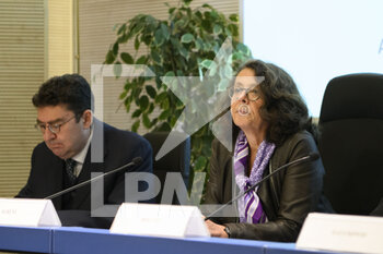 2022-05-06 - Marina Sereni (Deputy Minister for Foreign Affairs and International Cooperation) during the press conference for the presentation of Codeway - Cooperation Development Expo, at the Farnesina, 6th May 2022, Rome Italy - CONFERENZA STAMPA PRESENTAZIONE CODEWAY-COOPERATION DEVELOPMENT EXPO - NEWS - EVENTS