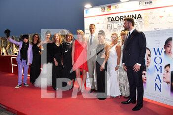 2022-06-28 - Taormina Messina, Italy, June 28, 2022, 68th Taormina Film Fest.
In the pic: (L-R) Diane Warren, Maria Sole Tognazzi, Sofia Carson, Chiara Tilesi, Leena Yadav Lucía Puenzo, Lucas Akoskin, Eva Longoria, a guest, Catherine Headwicke and Andrea Iervolino arrive for the premiere of 'Tell it like a Woman' before the screening at the Teatro Antico as part of the 68th annual Taormina Film Festival. - 68TH TAORMINA FILM FEST 2022 - NEWS - EVENTS