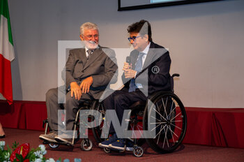 2022-07-04 - Ruggero Vilnai President of CIP Veneto and Luca Pancalli (President of the CIP Italian Paralympic Committee) - LUCA PANCALLI RECEIVES THE OLYMPUS AWARD - NEWS - EVENTS