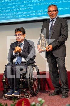 2022-07-04 - Luca Pancalli (President of the CIP Italian Paralympic Committee) and Giovanni Izzo Vice President of CIP Veneto - LUCA PANCALLI RECEIVES THE OLYMPUS AWARD - NEWS - EVENTS