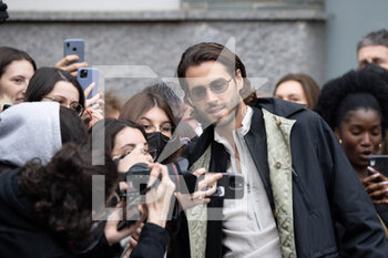 2022-02-24 - Gianmarco Tamberi is seen arriving at the Emporio Armani fashion show during the Milan Fashion Week Fall/Winter 2022/2023 on February 24, 2022 in Milan, Italy. Photo: Cinzia Camela. - EMPORIO ARMANI - OUTSIDE ARRIVALS - MILAN FASHION WEEK FALL/WINTER 2022/2023 - NEWS - FASHION