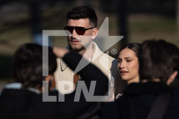 2022-02-25 - Marco Fantini and Beatrice Valli are seen at Tod's fashion show during the Milan Fashion Week Fall/Winter 2022/2023 on February 25th, 2022 in Milan, Italy. Photo: Cinzia Camela. - TOD'S - OUTSIDE ARRIVALS - MILAN FASHION WEEK WOMENSWEAR FALL/WINTER 2022/2023 - NEWS - FASHION
