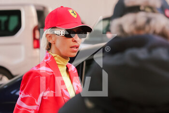 2022-02-27 - Guest at Ferrari fashion show during the Milan Fashion Week Fall/Winter 2022/2023 on February 27, 2022 in Milan, Italy.  - ARRIVALS AT FERRARI FASHION SHOW DURING THE MILAN FASHION WEEK FALL/WINTER 2022/2023 - NEWS - FASHION