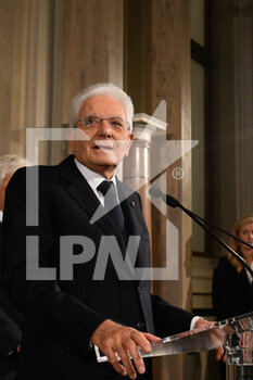 2022-10-21 - ROME, ITALY - OCTOBER 21:  Italian President Sergio Mattarella during the first day of consultations at Quirinale Palace, on October 21, 2022 in Rome, Italy.
(Photo by Fabrizio Corradetti / LiveMedia) - ITALY QUIRINALE CONSULTATIONS FOR THE FORMATION OF A NEW GOVERNMENT DAY 2 - NEWS - POLITICS