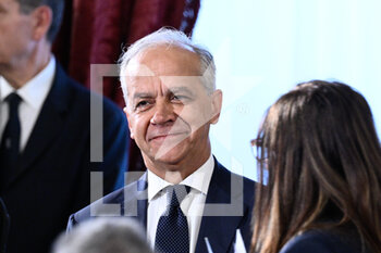 2022-10-22 - ROME, ITALY - OCTOBER 22: Matteo Paintedosi during the swearing in of the Meloni government  at the Quirinale Palace, on October 22, 2022 in Rome, Italy.
(Photo by Fabrizio Corradetti / LiveMedia) - SWEARING IN OF THE MELONI GOVERNMENT AT THE QUIRINALE PALACE - NEWS - POLITICS