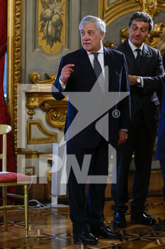 2022-10-22 - ROME, ITALY - OCTOBER 22: Antonio Tajani during the swearing in of the Meloni government  at the Quirinale Palace, on October 22, 2022 in Rome, Italy.
(Photo by Fabrizio Corradetti / LiveMedia) - SWEARING IN OF THE MELONI GOVERNMENT AT THE QUIRINALE PALACE - NEWS - POLITICS