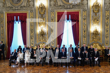 2022-10-22 - ROME, ITALY - OCTOBER 22: during the swearing in of the Meloni government  at the Quirinale Palace, on October 22, 2022 in Rome, Italy.
(Photo by Fabrizio Corradetti / LiveMedia) - SWEARING IN OF THE MELONI GOVERNMENT AT THE QUIRINALE PALACE - NEWS - POLITICS
