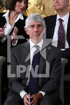 2022-10-22 - ROME, ITALY - OCTOBER 22: Andrea Abodi Ministro per lo Sport e i Giovani during the swearing in of the Meloni government  at the Quirinale Palace, on October 22, 2022 in Rome, Italy.
(Photo by Fabrizio Corradetti / LiveMedia) - SWEARING IN OF THE MELONI GOVERNMENT AT THE QUIRINALE PALACE - NEWS - POLITICS