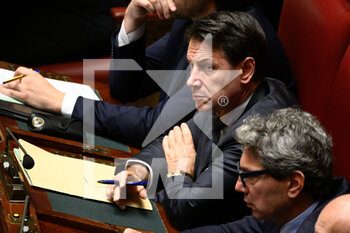 2022-10-25 - Antonio Conte during the session in the Chamber of Deputies for the vote of confidence of the Meloni government October 25, 2022 in Rome, Italy. - VOTE OF CONFIDENCE OF THE MELONI GOVERNMENT - NEWS - POLITICS