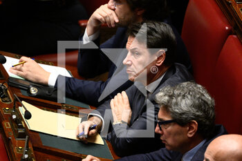 2022-10-25 - Antonio Conte during the session in the Chamber of Deputies for the vote of confidence of the Meloni government October 25, 2022 in Rome, Italy. - VOTE OF CONFIDENCE OF THE MELONI GOVERNMENT - NEWS - POLITICS