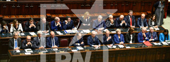 2022-10-25 - the government benches during the session in the Chamber of Deputies for the vote of confidence of the Meloni government October 25, 2022 in Rome, Italy. - VOTE OF CONFIDENCE OF THE MELONI GOVERNMENT - NEWS - POLITICS