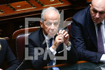 2022-10-25 - Matteo Piantedosi Ministro dell'Interno during the session in the Chamber of Deputies for the vote of confidence of the Meloni government October 25, 2022 in Rome, Italy. - VOTE OF CONFIDENCE OF THE MELONI GOVERNMENT - NEWS - POLITICS