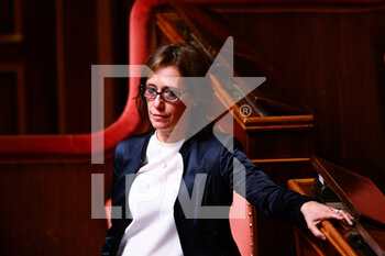 2022-10-26 - Ilaria Cucchi during the session in the Palazzo Madama in Rome the vote of confidence of the Meloni government October 26, 2022 in Rome, Italy. - VOTE OF CONFIDENCE OF THE MELONI GOVERNMENT AT SENATO - NEWS - POLITICS