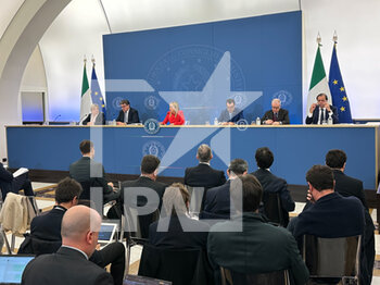 2022-11-22 - during the session press conference after the approval of the 2023 Budget bill by the Council of Ministerst October 25, 2022 in Rome, Italy. - PRESS CONFERENCE AFTER THE APPROVAL OF THE 2023 BUDGET BILL BY THE COUNCIL OF MINISTERS - NEWS - POLITICS