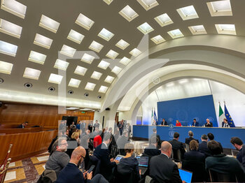 2022-11-22 - during the session press conference after the approval of the 2023 Budget bill by the Council of Ministerst October 25, 2022 in Rome, Italy. - PRESS CONFERENCE AFTER THE APPROVAL OF THE 2023 BUDGET BILL BY THE COUNCIL OF MINISTERS - NEWS - POLITICS