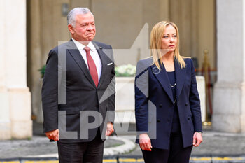 Italian PM Giorgia Meloni Welcomes Jordan's King Abdullah II - NEWS - POLITICS