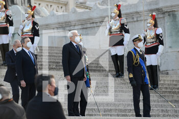 Deposition of the laurel wreath to the Milite Ignoto by, Sergio Mattarella, on the occasion of the oath for his second term as President of the Italian Republic. - NEWS - POLITICS