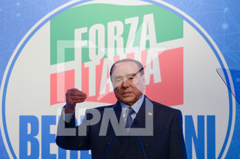 2022-04-09 - Silvio Berlusconi, leader of Forza Italia - SECOND DAY OF “L’ITALIA DEL FUTURO”, EVENT ORGANIZED BY THE POLITICAL PARTY FORZA ITALIA. THE EVENT CLOSES WITH THE INTERVENTION OF SILVIO BERLUSCONI, LEADER OF FORZA ITALIA. - NEWS - POLITICS