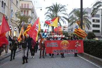 2023-12-02 - Demonstators protest against the building of the bridge on the Messina Strait - NATIONAL DEMONSTRATION AGAINST THE BUILDING OF THE BRIDGE ON THE MESSINA STRAIT - NEWS - ENVIRONMENT