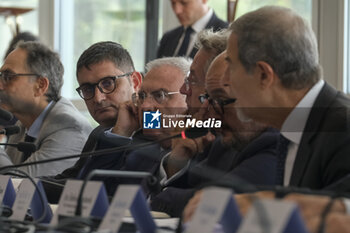 2023-10-13 - The Mayor of Pozzuoli Luigi Manzoni during technical-operational meeting with mayors and institutions on the phenomenon of bradyseism in the Phlegraean Fields. -  TECHNICAL-OPERATIONAL MEETING ON THE PHENOMENON OF BRADYSEISM  - NEWS - CHRONICLE