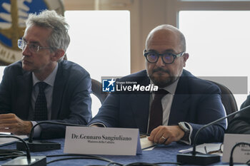 2023-10-13 - Cultural Heritage Minister Gennaro Sangiuliano During technical-operational meeting with mayors and institutions on the phenomenon of bradyseism in the Phlegraean Fields. -  TECHNICAL-OPERATIONAL MEETING ON THE PHENOMENON OF BRADYSEISM  - NEWS - CHRONICLE