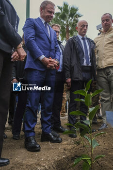 2023-11-21 - Minister of Agriculture, Food Sovereignty and Forestry in the Meloni government Francesco Lollobrigida in Caivano for the inauguration of the urban park at the Delphinia sports centre, a place near the Green Park. - MINISTER OF AGRICULTURE, FOOD SOVEREIGNTY AND FORESTRY FRANCESCO LOLLOBRIGIDA IN CAIVANO  - NEWS - CHRONICLE