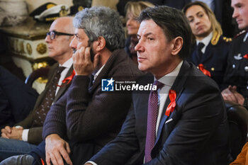 2023-11-27 - The political leader of the Five Stars Movement, Giuseppe Conte during 25 november... never again, in Naples 27 november 2023 at the Sala Giunta of Palazzo San Giacomo an event organised by the city of Naples in the presence of the mayor of naples Gaetano manfredi, and former president of the chamber Roberto Fico

 - GIUSEPPE CONTE AT THE CITY OF NAPLES - NEWS - CHRONICLE