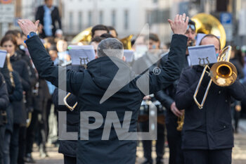 2023-01-21 - Conductor during the march - BERGAMO BRESCIA ITALIAN CAPITAL OF CULTURE 2023 - 