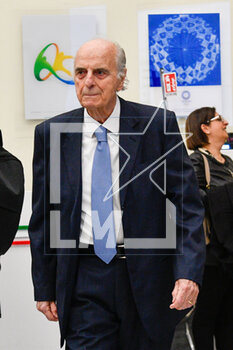 2023-04-12 - Mario Pescante during press conference to present the DS Automobiles 80th Italian Open at the Coni Hall of Honor April 12, 2023 in Rome, Italy. - PRESS CONFERENCE TO PRESENT THE DS AUTOMOBILES 80TH ITALIAN OPEN - NEWS - EVENTS