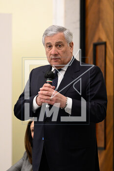 2023-04-12 - |ntonio Tajani during press conference to present the DS Automobiles 80th Italian Open at the Coni Hall of Honor April 12, 2023 in Rome, Italy. - PRESS CONFERENCE TO PRESENT THE DS AUTOMOBILES 80TH ITALIAN OPEN - NEWS - EVENTS