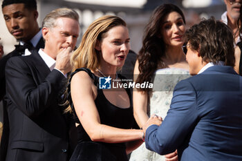2023-06-19 - Rebecca Ferguson and Tom Cruise during the Red Carpet at the Global Premiere of Paramount Pictures' 