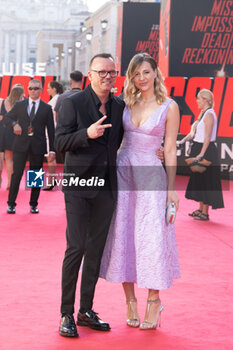 2023-06-19 - Singer Gigi D'Alessio and Denise Esposito attends the Global Premiere of Paramount Pictures' 