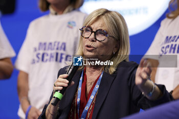 2023-09-29 - Rita dalla Chiesa is an Italian television presenter and politician during the Forza Italia congress in Pestum September 29, 2023. - ITALY:  BERLUSCONI DAY, CONVENTION FORZA ITALIA  - NEWS - EVENTS