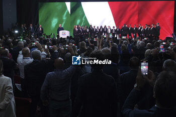 2023-09-29 - On the day that would have been leader Silvio Berlusconi's birthday, the party of which he was president gathered in Paestum for a three-day event entitled A Great History - A Future of Freedom - ITALY:  BERLUSCONI DAY, CONVENTION FORZA ITALIA  - NEWS - EVENTS