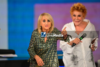 2023-10-15 - Italians singers Ornella Vanoni and Italian comic Luciana Litizzetto speak during TV program 
