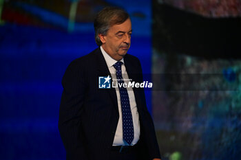 2023-10-15 - Italian virologist and immunologist, Prof. Roberto Burin speak during TV program 