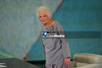 2023-10-15 - Italian senator for life Liliana Segre speak during TV program 
