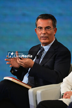 2023-10-15 - Italian journalist Giovanni Floris speak during TV program 