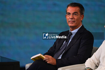 2023-10-15 - Italian journalist Giovanni Floris speak during TV program 