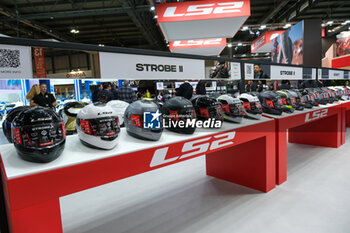 2023-11-07 - LS2 Helmets exposed at 80th edition of EICMA - Milan International Exhibition of Cycle and Motorcycle at Rho Fair on November 7, 2023, Rho - Milan, Italy. - EICMA - 80TH EDITION OF INTERNATIONAL CYCLE AND MOTORCYCLE EXHIBITION - NEWS - EVENTS
