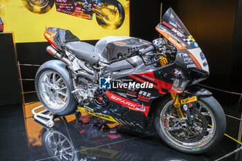 2023-11-07 - Ducati Panigale V4R racing motorbike exposed at 80th edition of EICMA - Milan International Exhibition of Cycle and Motorcycle at Rho Fair on November 7, 2023, Rho - Milan, Italy. - EICMA - 80TH EDITION OF INTERNATIONAL CYCLE AND MOTORCYCLE EXHIBITION - NEWS - EVENTS