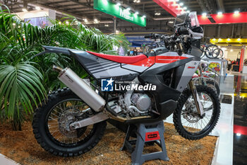 2023-11-07 - Fantic Rally exposed at 80th edition of EICMA - Milan International Exhibition of Cycle and Motorcycle at Rho Fair on November 7, 2023, Rho - Milan, Italy. - EICMA - 80TH EDITION OF INTERNATIONAL CYCLE AND MOTORCYCLE EXHIBITION - NEWS - EVENTS