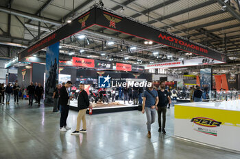 2023-11-07 - General view of Moto Morini stand at 80th edition of EICMA - Milan International Exhibition of Cycle and Motorcycle at Rho Fair on November 7, 2023, Rho - Milan, Italy. - EICMA - 80TH EDITION OF INTERNATIONAL CYCLE AND MOTORCYCLE EXHIBITION - NEWS - EVENTS