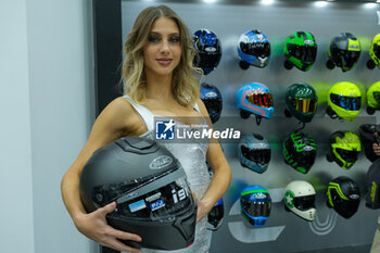 2023-11-07 - HJC Motocycle Helmets exposed at 80th edition of EICMA - Milan International Exhibition of Cycle and Motorcycle at Rho Fair on November 7, 2023, Rho - Milan, Italy. - EICMA - 80TH EDITION OF INTERNATIONAL CYCLE AND MOTORCYCLE EXHIBITION - NEWS - EVENTS