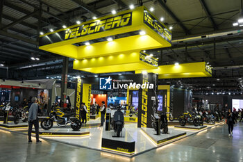 2023-11-07 - General view of Velocifero stand at 80th edition of EICMA - Milan International Exhibition of Cycle and Motorcycle at Rho Fair on November 7, 2023, Rho - Milan, Italy. - EICMA - 80TH EDITION OF INTERNATIONAL CYCLE AND MOTORCYCLE EXHIBITION - NEWS - EVENTS