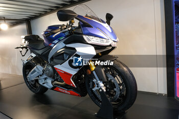 2023-11-07 - Aprilia RS660 exposed at 80th edition of EICMA - Milan International Exhibition of Cycle and Motorcycle at Rho Fair on November 7, 2023, Rho - Milan, Italy. - EICMA - 80TH EDITION OF INTERNATIONAL CYCLE AND MOTORCYCLE EXHIBITION - NEWS - EVENTS